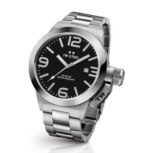 Image of TW Steel 45 mm sort Quartz Herre ur, model CB1